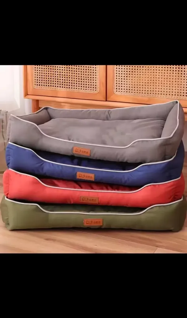 Four Season Square Dog Bed for Large Dog Mattress Bite-resistant Cat Bed Soft Thickened Dog Bed Waterproof Sofa Pet House